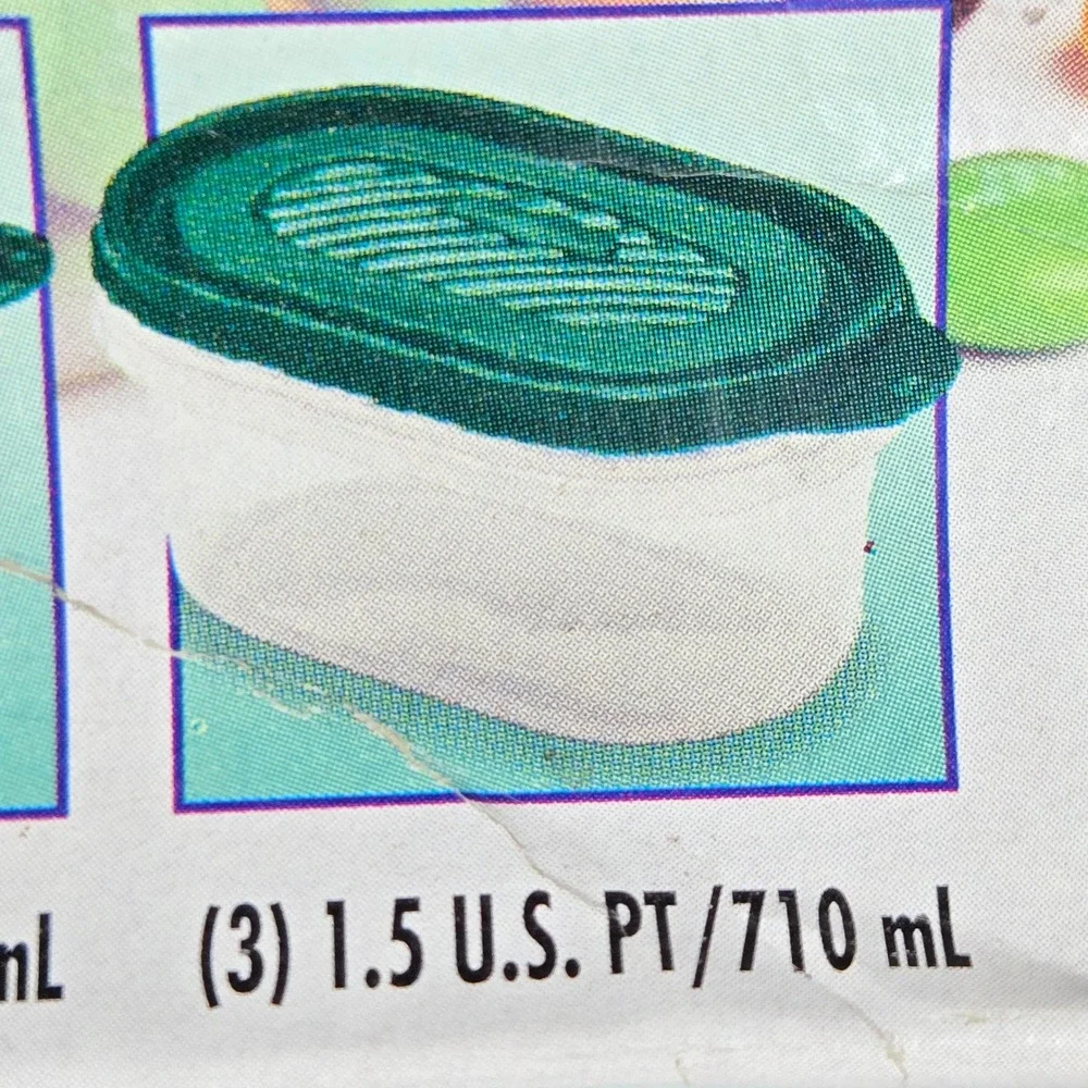 Rubbermaid Servin' Saver 40 Piece Food Storage Container Set Green Lids Vintage